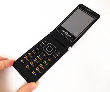 2015 NEW Original TKEXUN T01 Flip Mobile Phone Luxury Metal Cell Phone Long Standby Old Man