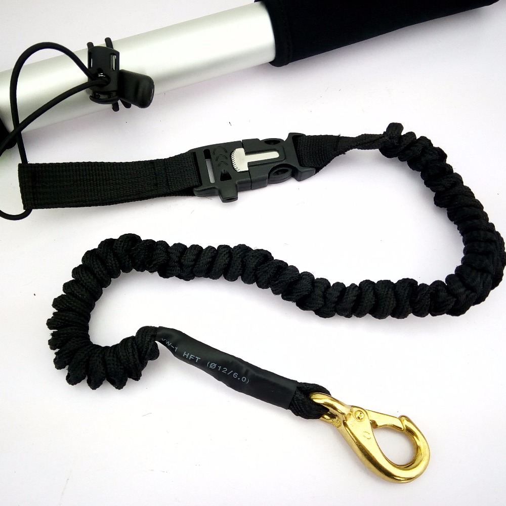 Adjustable Kayak accessories Safety Rod Leash Fishing Rod / Paddle