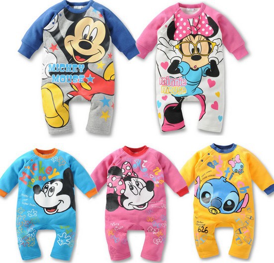 2015 Newborn Baby Clothing Rompers Long Sleeve Cot...