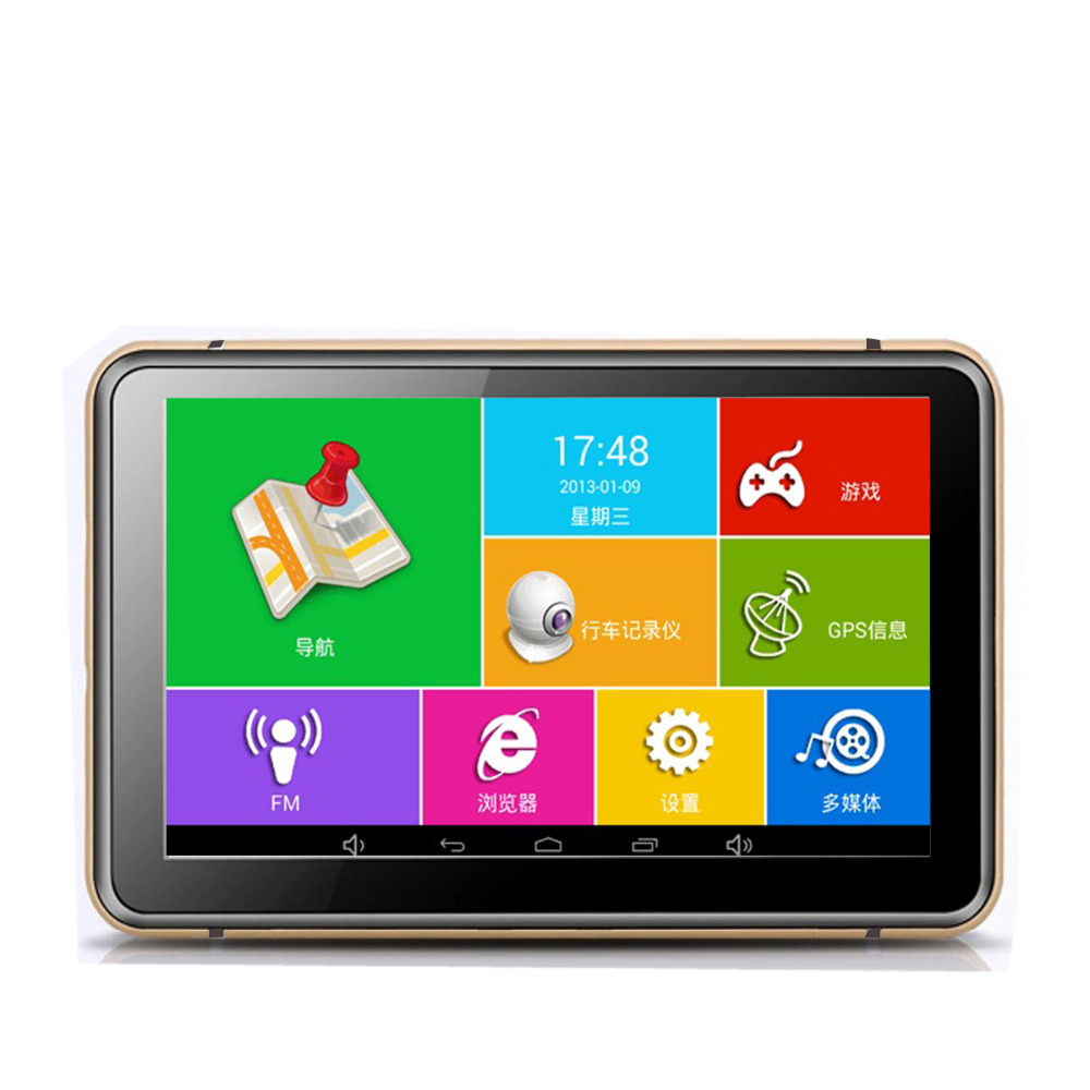 7   GPS  Android 4.4.2 MTK8127 WIFI / FM / Bluetooth / HD 1080 P     PC 8    