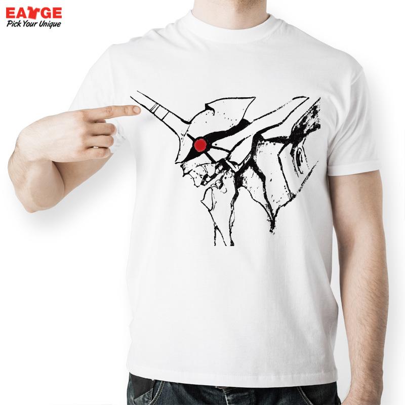 EATGE Neon Genesis Evangelion Japanese Anime Cartoon T Shirt EVA Printed Short Sleeve O neck