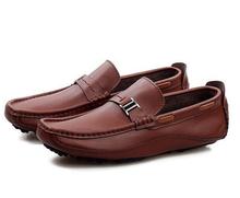 2015 New Genuine Leather Men Flats Casual Shoes Soft Loafers Sneakers Men Comfortable Driving Shoes Free