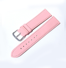 Candy PU leather strap Watchband 20mm 2015 clock fashion high quality needle leather watch color 12-20mm reloj hombre
