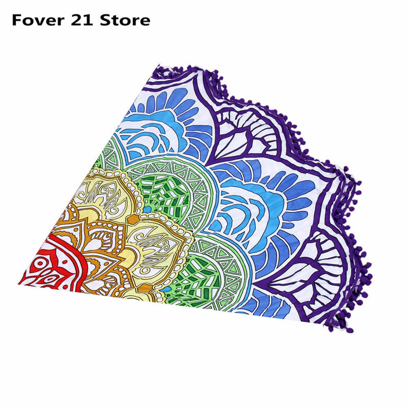 Wholesale New Large Printed Round Beach Towels Mandala