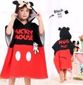 2016 Mickey Hooded Baby Towels Kids Cartoon Bathrobe Bath Shower Towel Infant Blanket Boys Girls Children