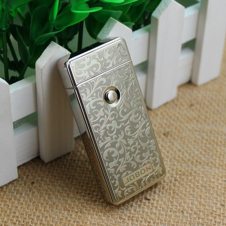 Buy JOBON Luxury Electronic Arc Rechargeable Cigarette Lighter SILVER