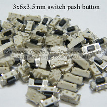 100 шт./лот 3 * 6 * 3.5 мм SMD микро-переключатель MP3 MP4 MP5 сотовый телефон планшет питания для ПК сенсорный выключатель 3 x 6 x 3.5 мм выключатель кнопка