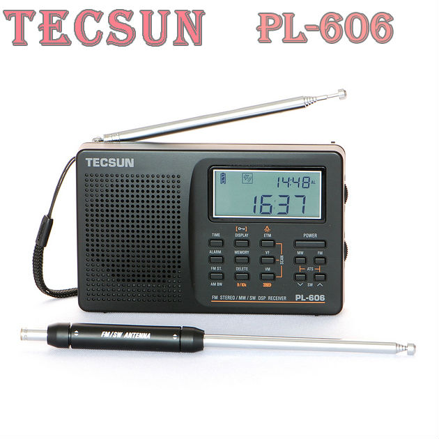 Tecsun PL-606 Digital PLL Portable Radio FM Stereo/LW/SW/MW DSP Receiver Nice