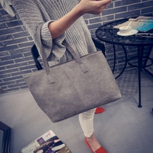 Women PU Leather Handbags 2016 Famous Designer Brand Brief Solid Vintage Ladies Shoulder Bags Sac A Main Femme De Marque