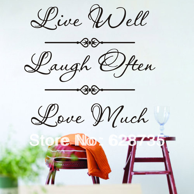 Live Well Laugh Often Love Much Wall Decor Live Well Laugh Often Love Much Wall Decor