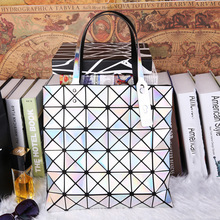 2016 Diamond Lattice laser Fold Over Bags Brand Bao Women Handbags Shopper Bag Shoulder Bags Totes