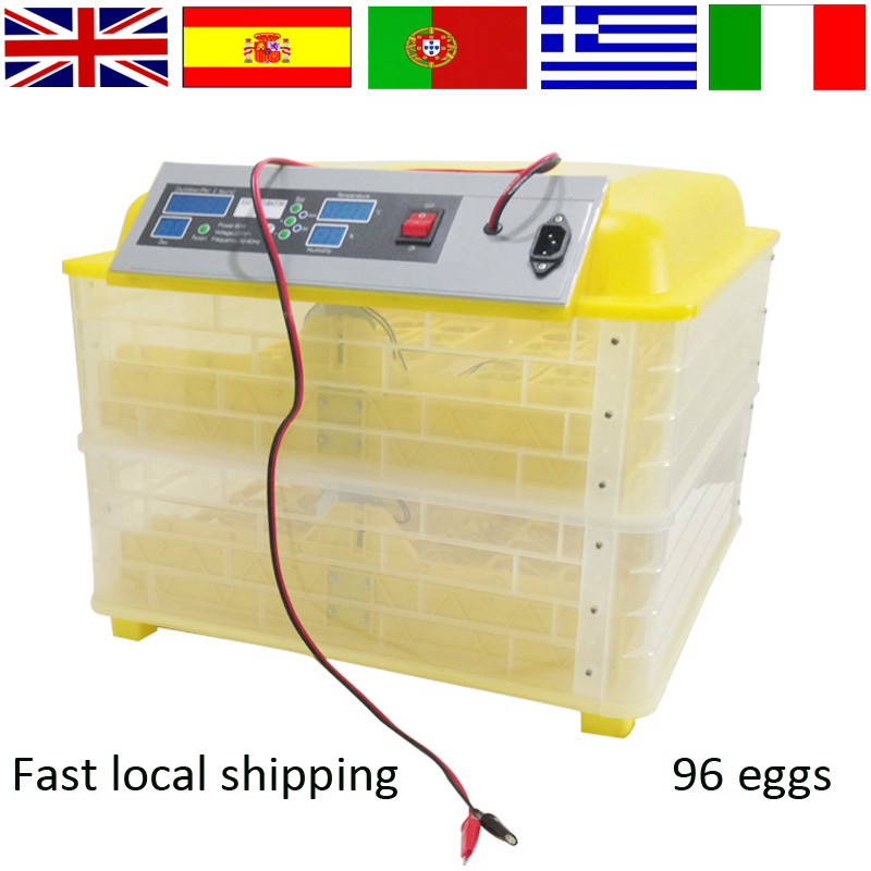 Фотография Full automatic holding 96 chicken eggs incubator for sale HT-96 12+220V