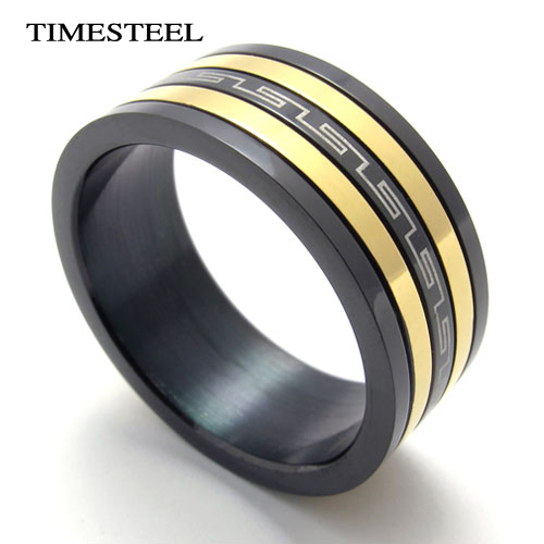 Titanium hebrew wedding rings