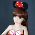 full silicone TPE lifelike sex dolls 100cm with skeleon mini sex doll with big boobs