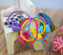 20 Pcs Set Hairband Kids Elastic Hair bands Tie Elastic Children Rubber Carton Round Ball High