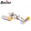 Gold And Silver Novel Bullet Cufflinks For Men Shirt Cuff Links High Quality Wedding Gift Cufflink