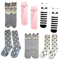 6 Designs Baby Socks Children Boy Girl Bebe Training Sock Cotton Infant Knee High Tube Socks
