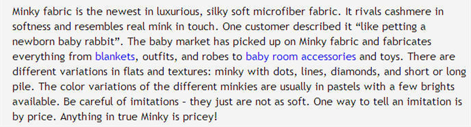 what is minky fabric 2