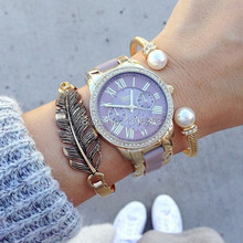 2016 Hot clock luxury brand GENEVA silicone wrist watches women fashion watch women dress watches Relogies masculinos watches