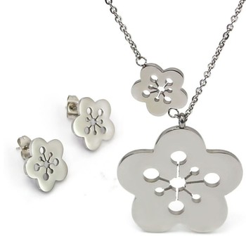 stainless steel necklace anting perhiasan set untuk stainless steel necklace anting perhiasan set untuk