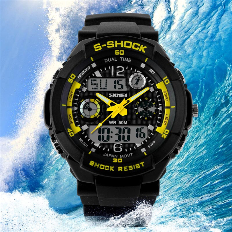 Original Waterproof S shock New Fashion Sport Watch Quartz Wrist Mens sportswatches Analog Digital Waterproof military