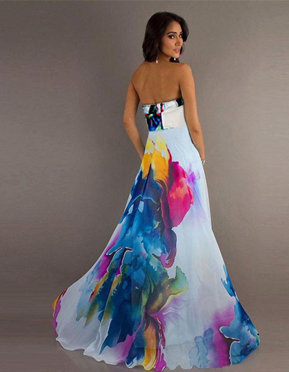 Wholesale- Robe Sexy Women Summer Dress Sexy Strapless Maxi Dress