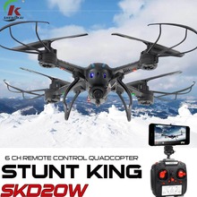 D20W Helicopter VR 3D Camera Drone Wifi FPV RTF 2.4G 4CH RC Black Quadcopter Plane with HD Camera UAV In Stock