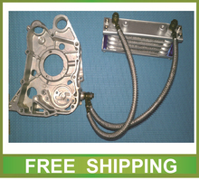 GY6 engine conversion kits modifed oil cooler radiator with pipes engine box R5 R9 125cc 150cc scooter parts free shipping