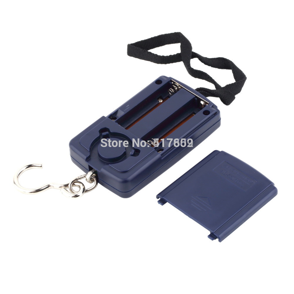 1 Pc Pocket Electronic Digital Scale 40kg x 10g Hanging Luggage Weight Balance Steelyard Black