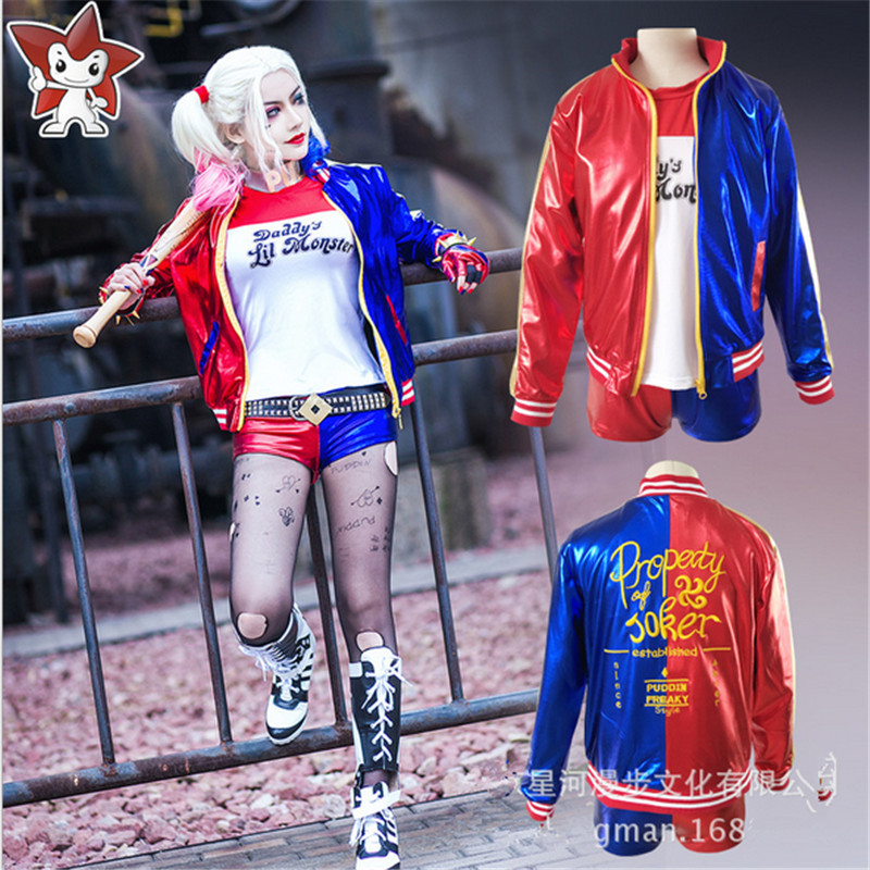 2016 NEW movie Suicide Squad Harley Quinn costume - New Halloween Movie 2016 2016 NEW movie Suicide Squad Harley Quinn costume - New Halloween Movie 2016