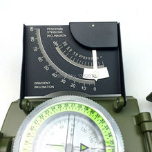 New outdoor survival hiking campingequipment Professional Military Army Metal Sighting Compass Inclinometer Green
