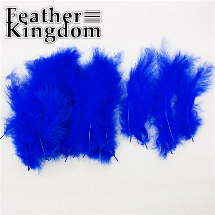 royal blue Turkey feathers
