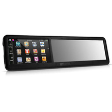 hot sale new Black 4 3 inch HD touch screen Rearview Mirror ABS Car GPS Navigation