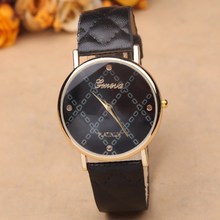New arrival quartz watch women geneva fashion leather watch dress luxury ladies wristwatches female clocks hours