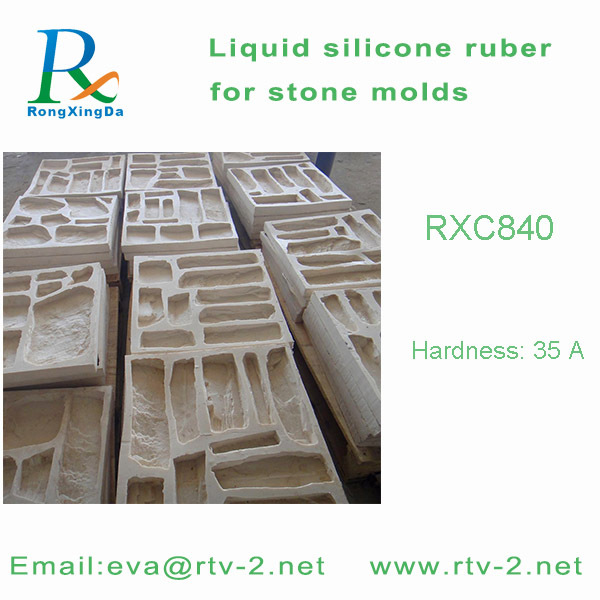 White liquid silicone rubber mold for stone molds,concrete,cement