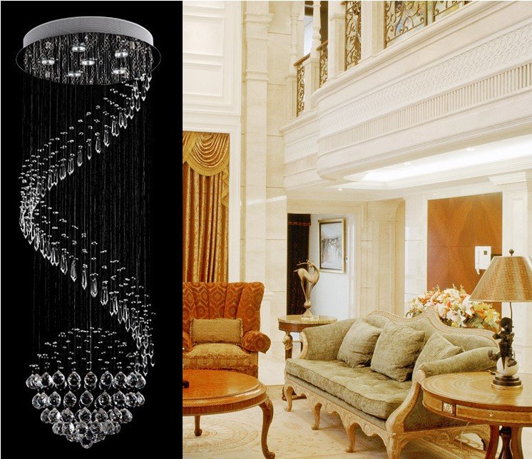 Online buy wholesale lobby decor crystal ceiling lamp from china ... Lustres décor Escada