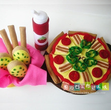 Pretend Kitchen Food Set Play Food Pattern material bag DIY Fruit Set Play Kitchen Accessories Kitchen and Learning Set Baby Toy