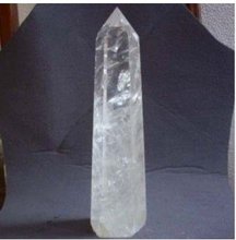 NATURAL RAINBOW CLEAR QUARTZ CRYSTAL POINT HEALING free shoping