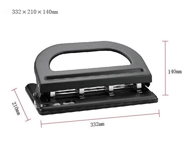Adjustable Filofax Puncher 4 Hole Punch 16 Sheet Organiser Big Size Paper Black 