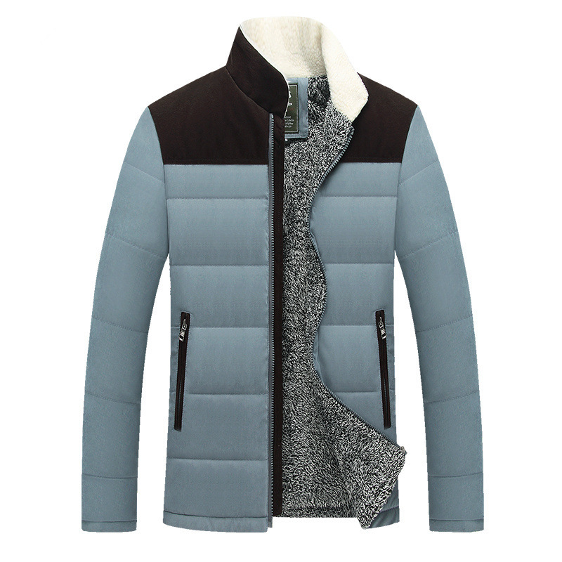 Newest Style Winter Parkas Men Patchwork Thick Clothes Men Winter Outdoor Warm Business Casual Jacket Cotton