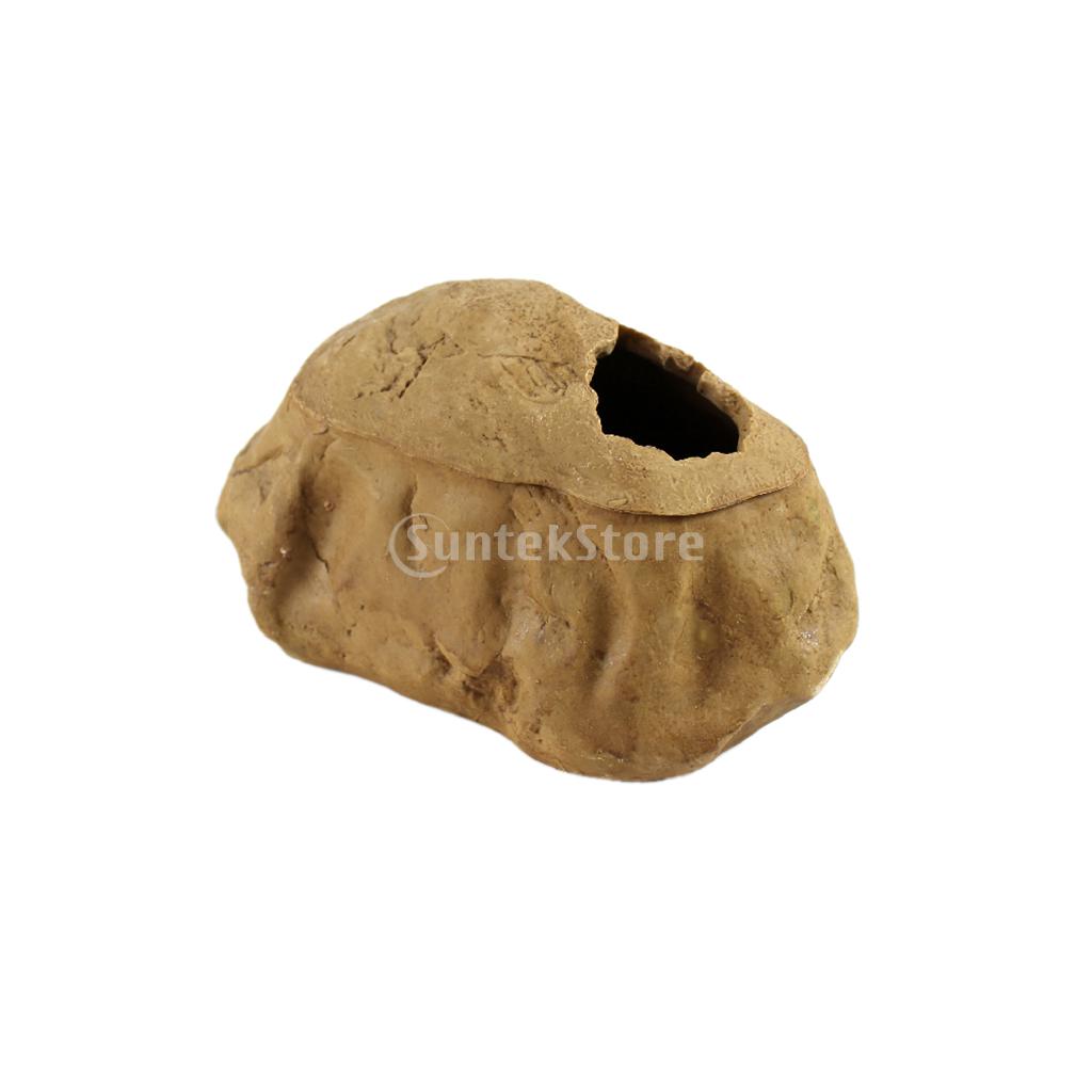 Reptile Vivarium Decoration Hide Cave Turtle Floating Platform