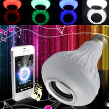 Wireless E27 LED Bluetooth Speaker Bulb with Remote Control