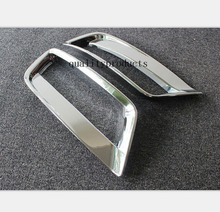 2pcs Chrome Front Fog Light Lamp Cover Bottom Trim for BMW X3 F25 2011-2013