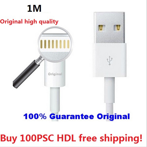 100 IOS 9 Genuine USB Data Sync Charger Cable Lead For iPad 4 ipad mini iPhone6