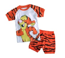 2015 Spring Autumn Cartoon Baby Boys Girls Kids Childrens Pijamas short Sleeve Cotton Pyjamas Sleepwear Pajamas Clothing Sets