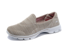 New Arrival 2015 Women’s Skechers Shoes, Flyknit Skechers Gowalk 3 Running Shoes For Girl Khaki
