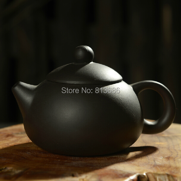 Purple Grit Yixing Teapot Traditional Ceramic Chinese Tea set Black Color