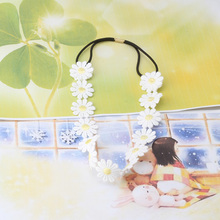 1 PC Boho Pattern Flowers Crown Daisy Headbands Hair Garland Chains Headwear Women Girl Hair Bands Accessories For Weddings