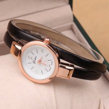 Leather Strap Bracelet Dress Watch women Ladies Fashion Rhinestone Analog Quartz Wristwatches ladies watch clocks