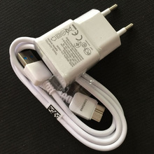 Original genuine Quality Micro 3.0 USB charging Cable + EU 5v 2A Wall Charger For Samsung Galaxy Note 3 N9000 N9005 s5 i9600